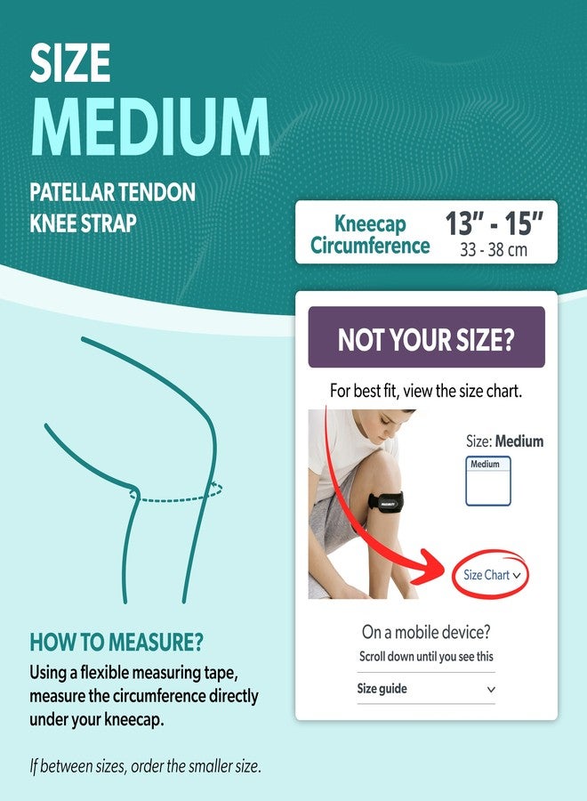 BraceAbility Kids Knee Band - Youth Patellar Tendon Support Strap Child Osgood Schlatter Brace for Jumpers Knee, Patella Tendonitis, Sports Wrap for Running, Soccer, Volleyball, Basketball (M) - Image 2